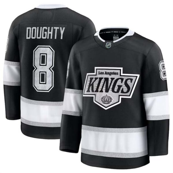 Men's Los Angeles Kings Active Player Custom Black 2024-25 Home Stitched Hockey Jersey