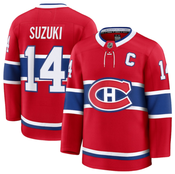 Men's Montreal Canadiens Active Player Custom Red 2024-25 Home Stitched Hockey Jersey