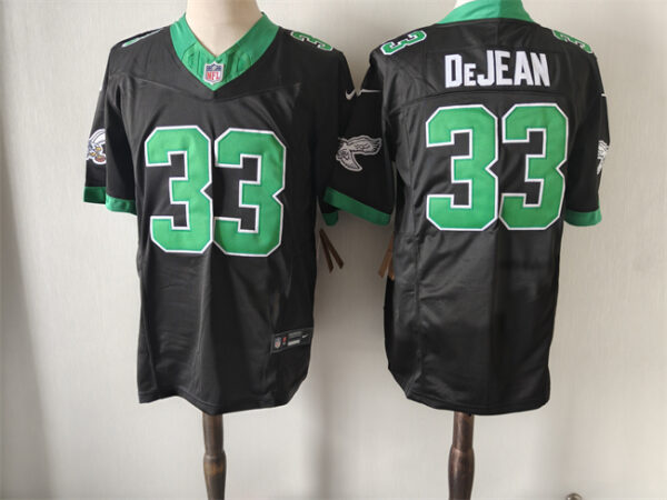 Men's Philadelphia Eagles #33 Cooper DeJean Black Green Vapor Untouchable Limited Stitched Football Jersey